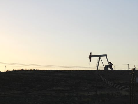 An oil derrick near Bakersfield, California on September 29, 2016.